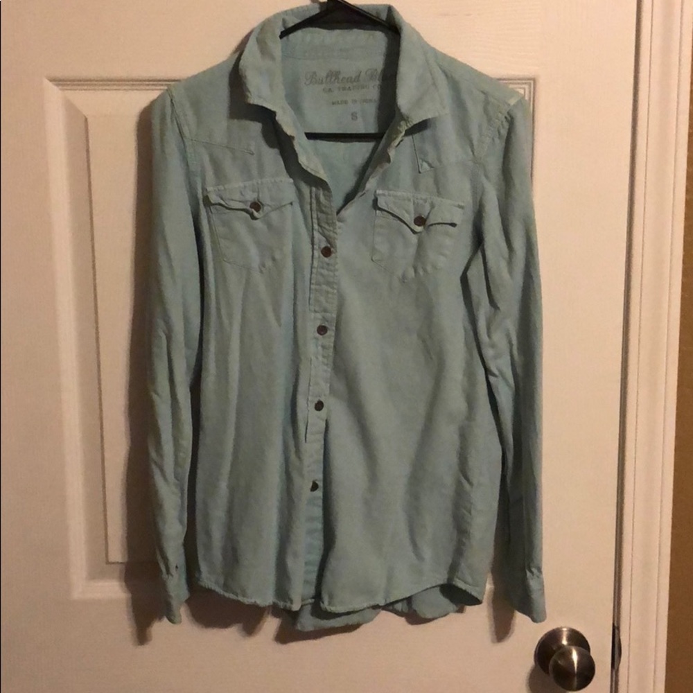Light denim button down